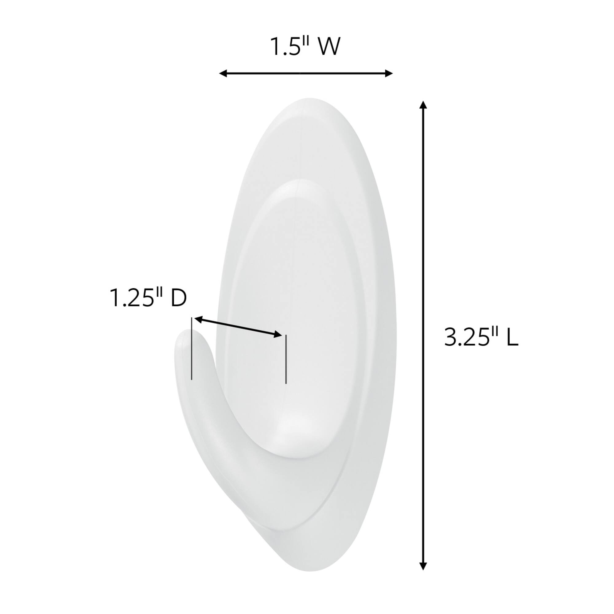 Command™ 3lb. White Terrace Hooks, 2ct.